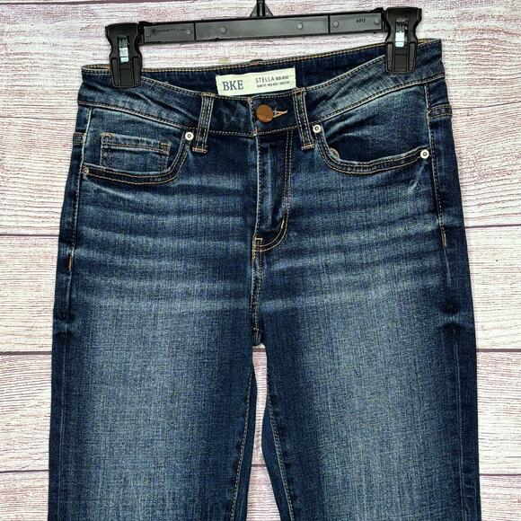 BKE Women's Stella Mid Rise Slim Fit Boot Cut Western Denim Jeans Size 26 x 31.5 - Picture 10 of 11